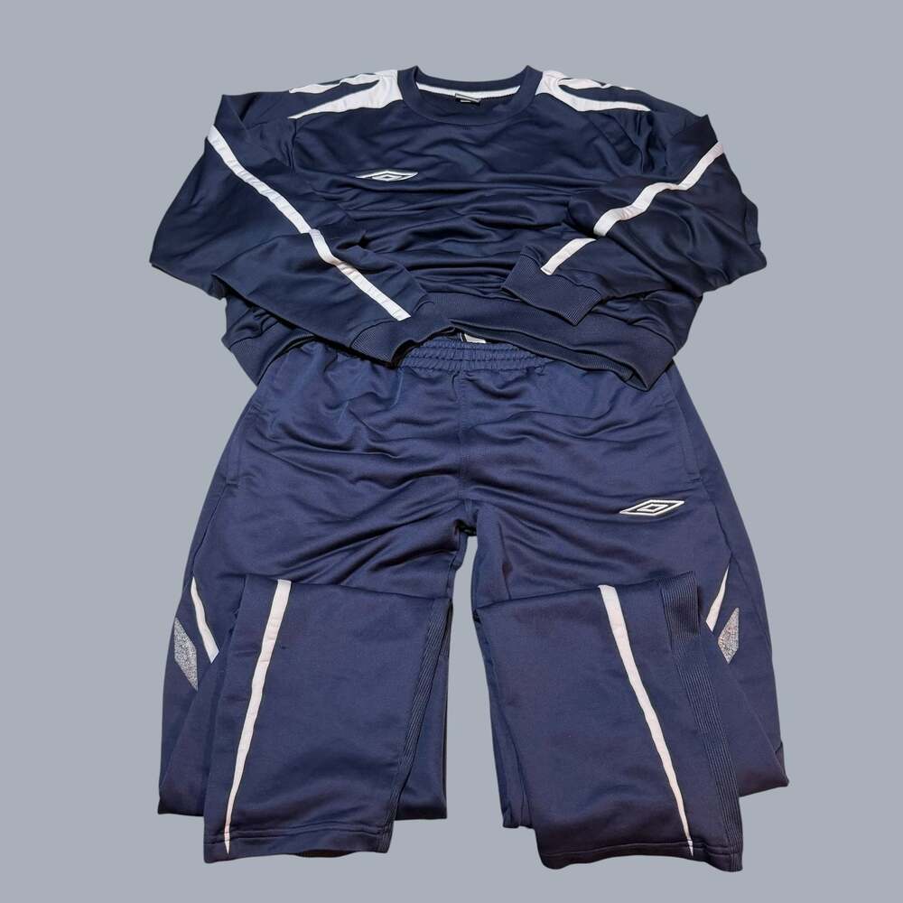 Vintage Umbro Navy Blue Tracksuit Set